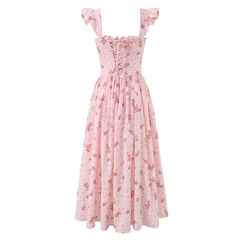 DAPHNE FLORAL MIDI DRESS