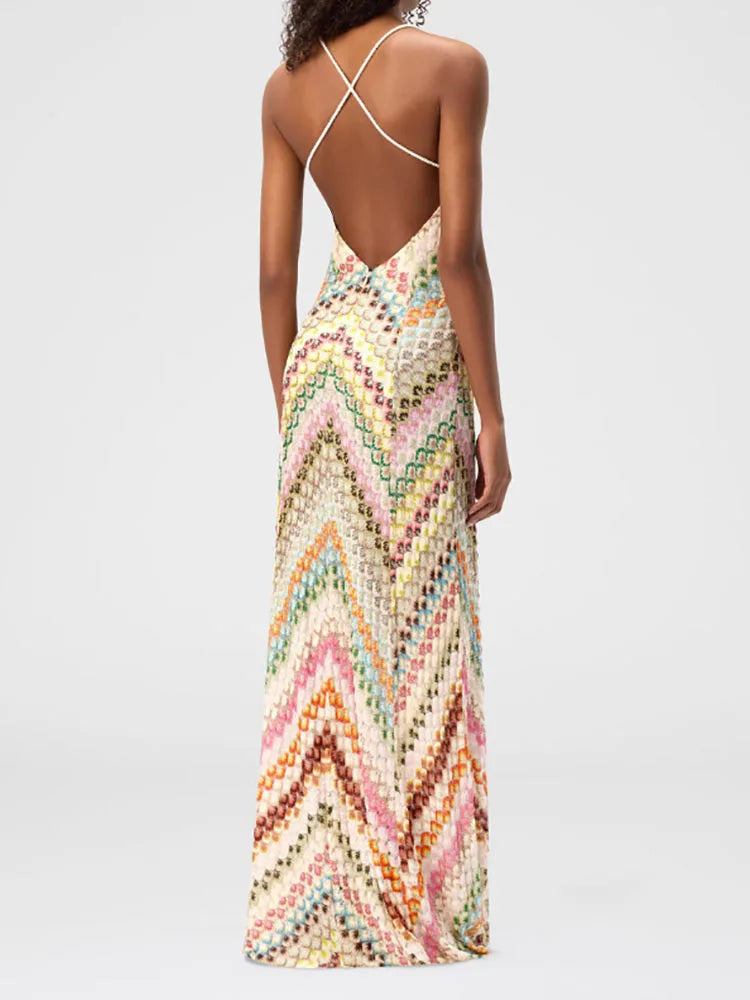 NANA PRINT MAXI DRESS
