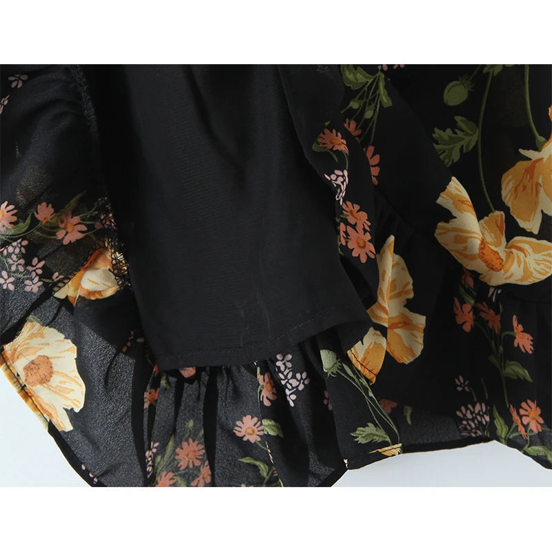 SARA FLORAL MINI DRES