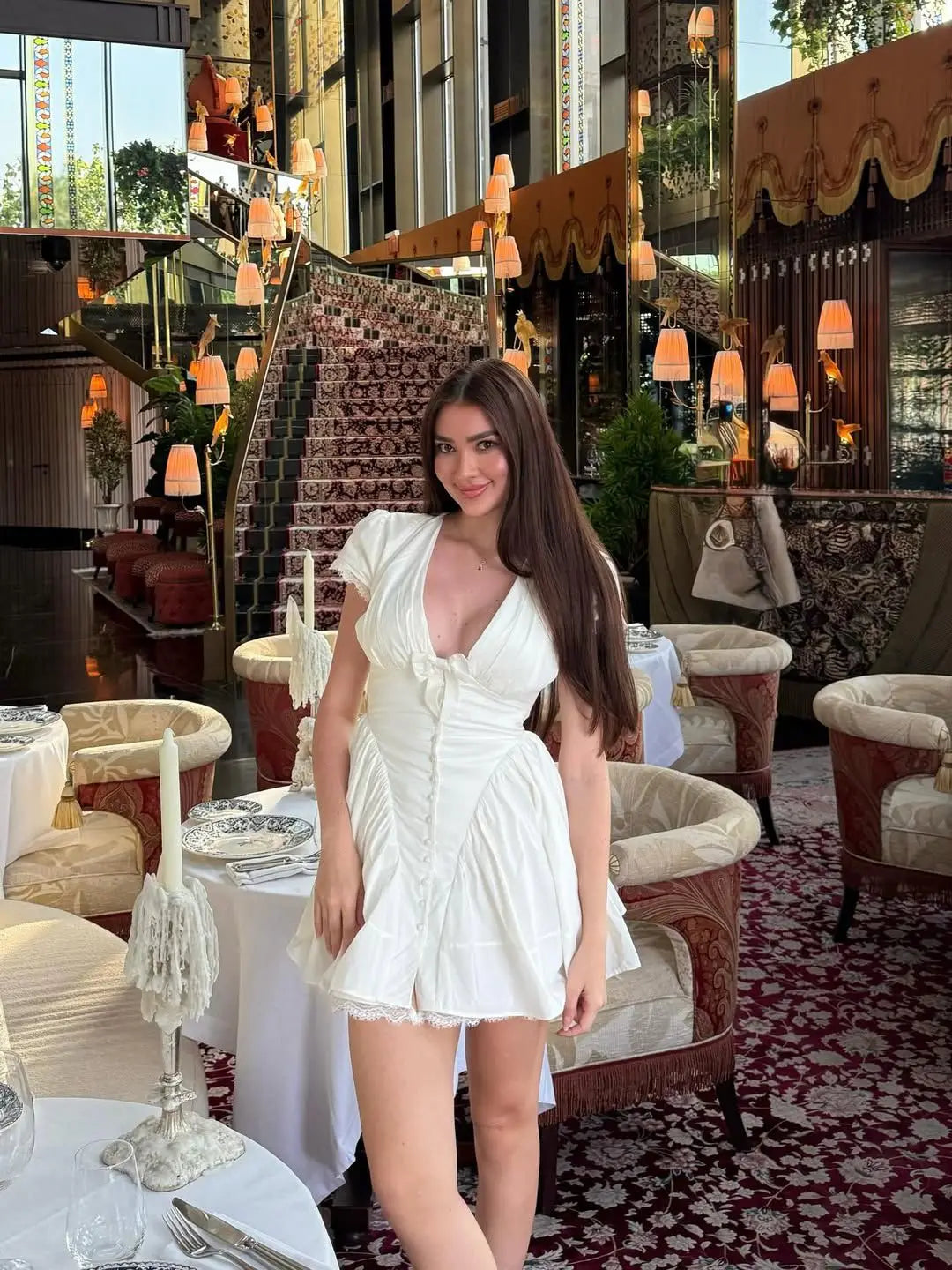 AISHA PLAID MINI DRESS