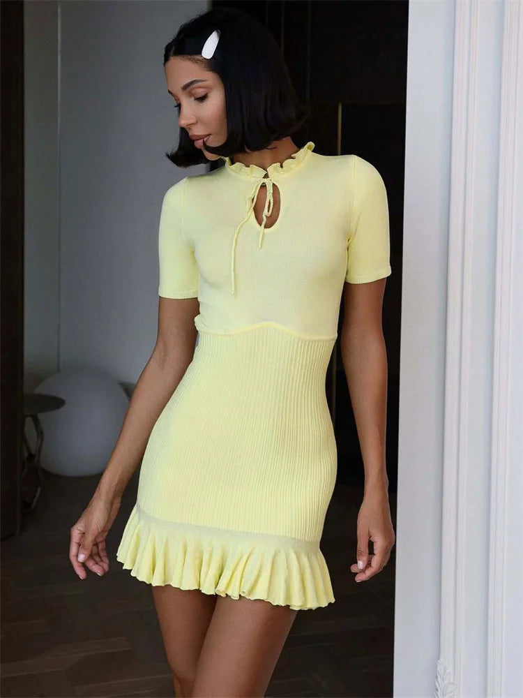 KAIA KNIT MINI DRESS