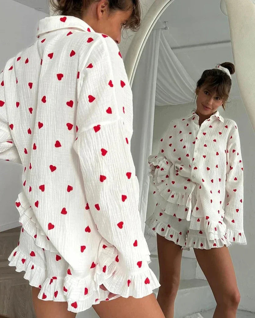 BRIGITTE THREE PIECE PAJAMAS