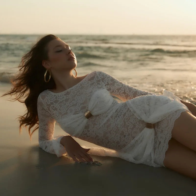 MELANIE LACE MINI DRESS