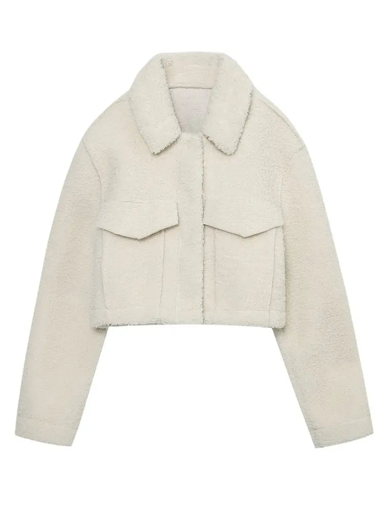 ZIA CROPPED FUR JACKET