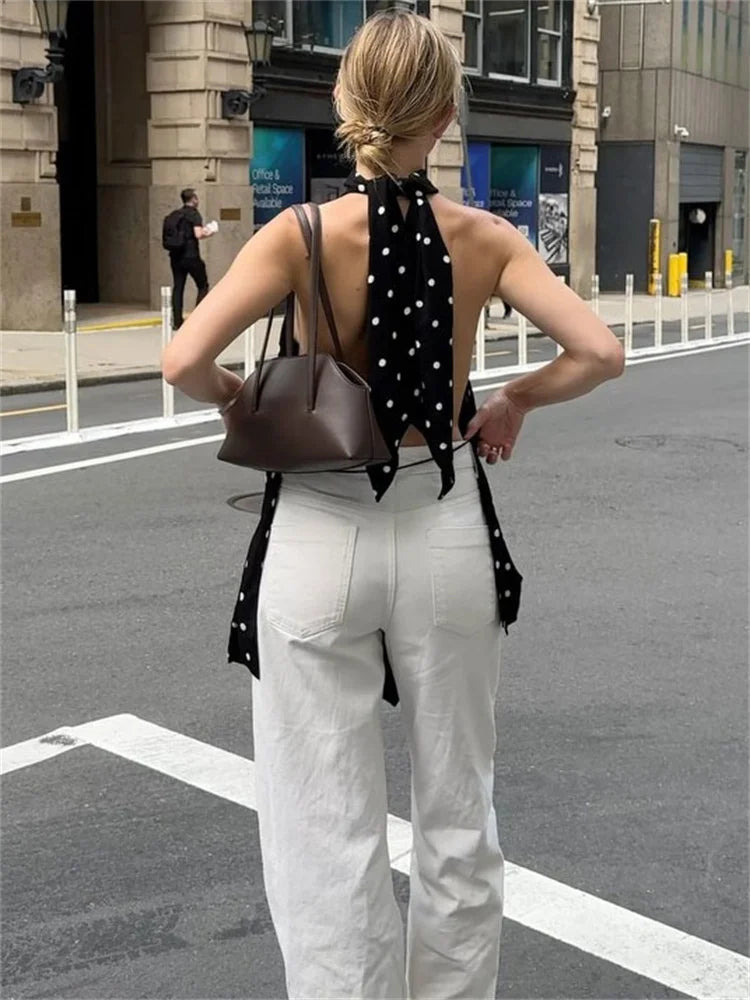 ESTHERA POLKA DOT TOP