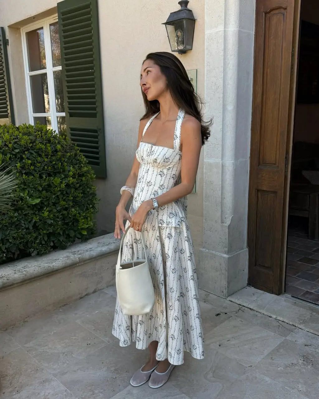 ALLORA FLORAL MIDI DRESS