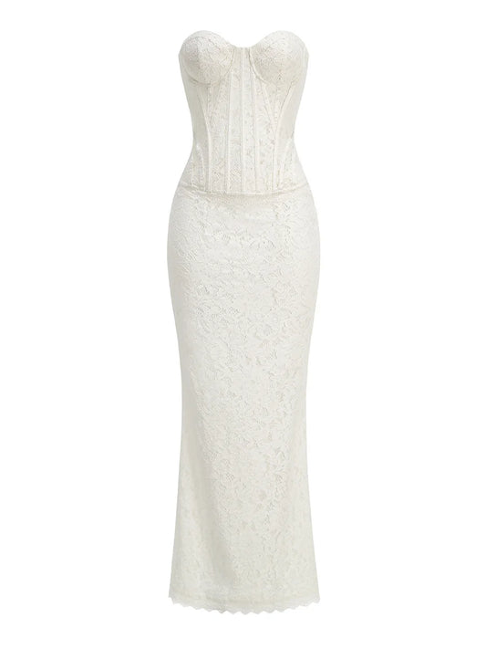MARNI LACE MAXI DRESS