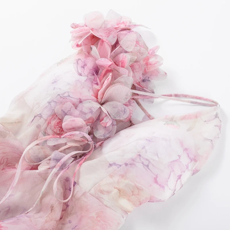 KAIA FLORAL MINI DRESS