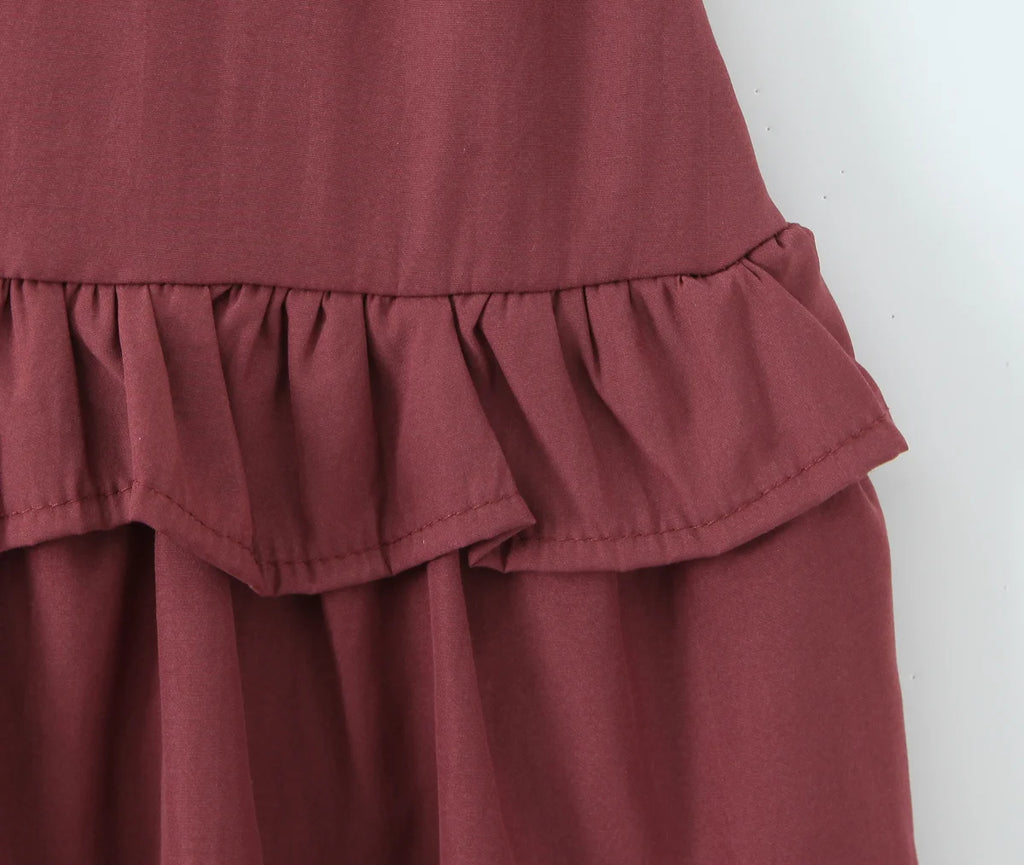 JOARDA RUFFLE MINI DRESS