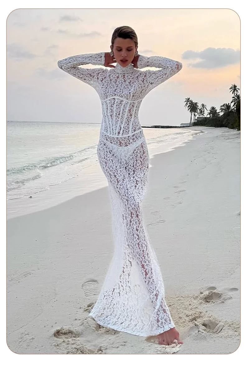 ENA LACE MAXI DRESS