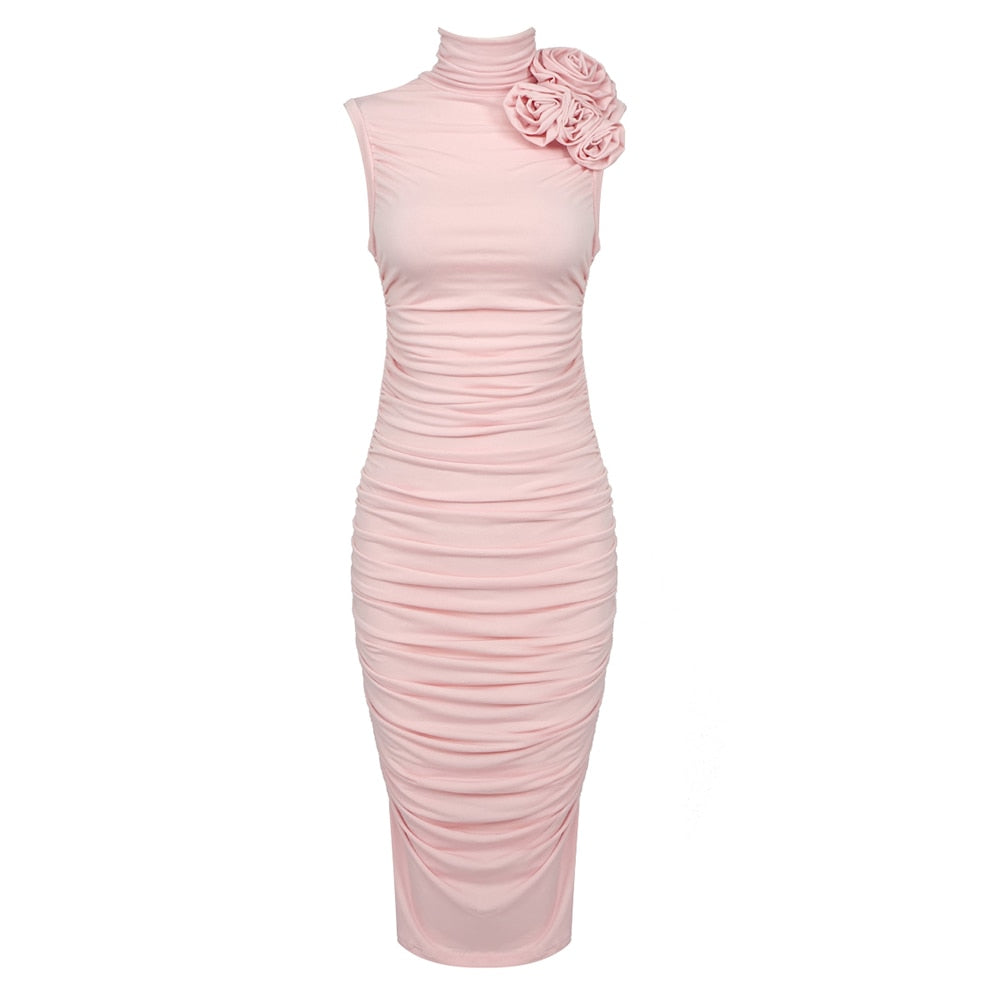 ABIGAIL FLOWER MIDI DRESS