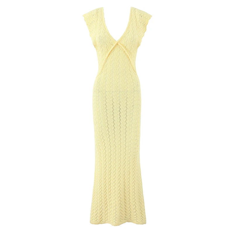 ALIZA KNITTED MIDI DRESS