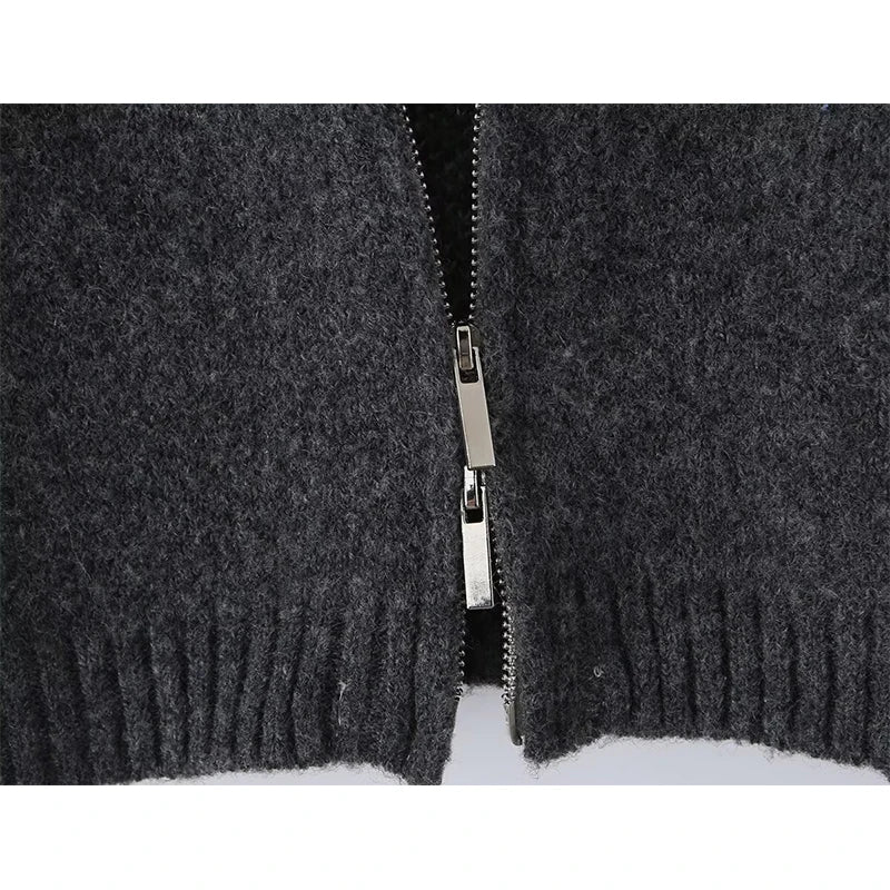 Aurora Nordic Fair Isle Zip-Up Cardigan