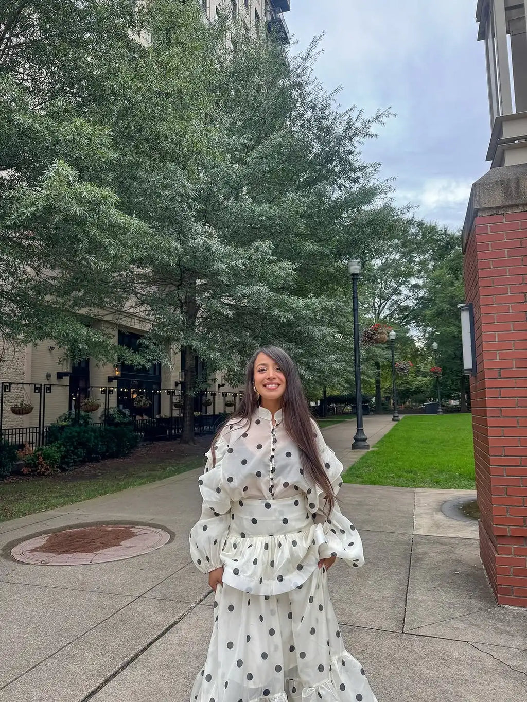 LARA POLKA DOT TWO PIECE SET