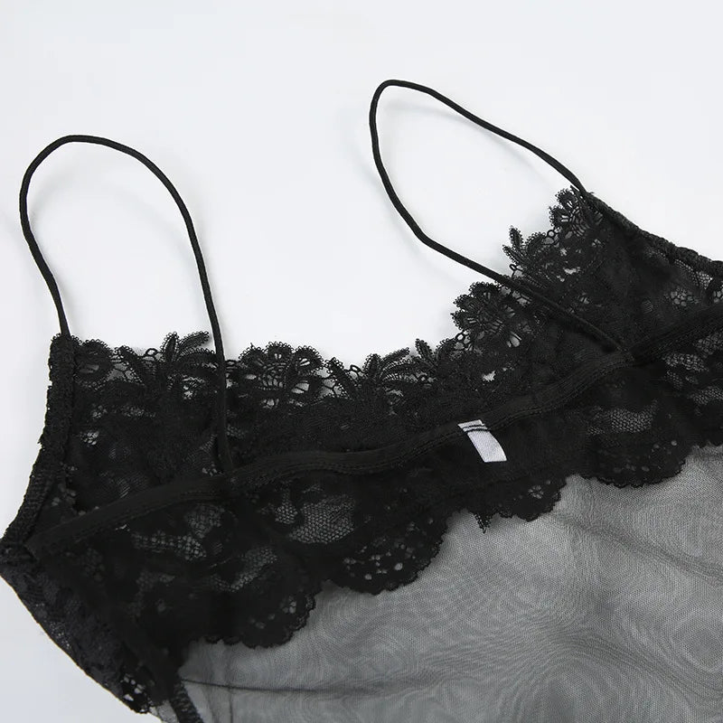 MARLIS LACE MESH DRESS