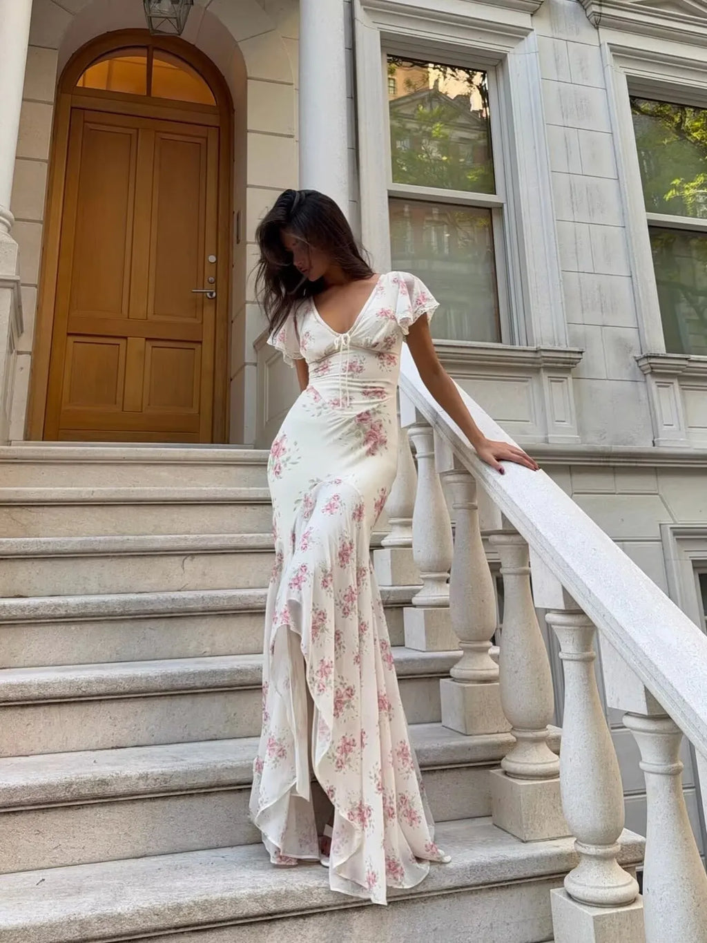ALMA FLORAL MAXI DRESS