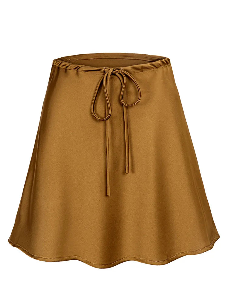 INNA SATIN MINI SKIRT