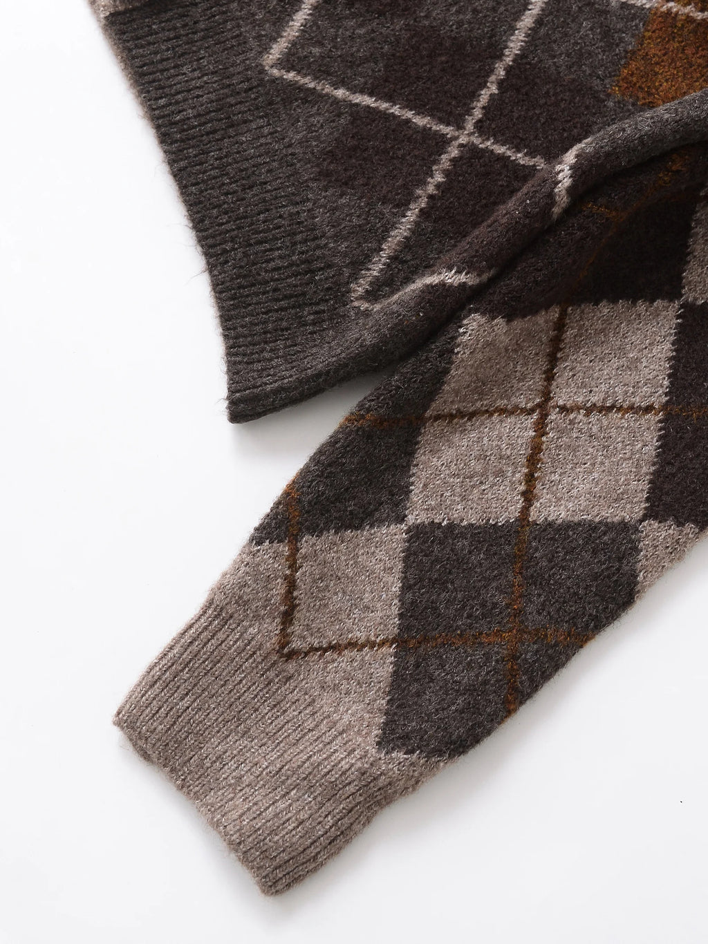 Dani Argyle Knit Cardigan