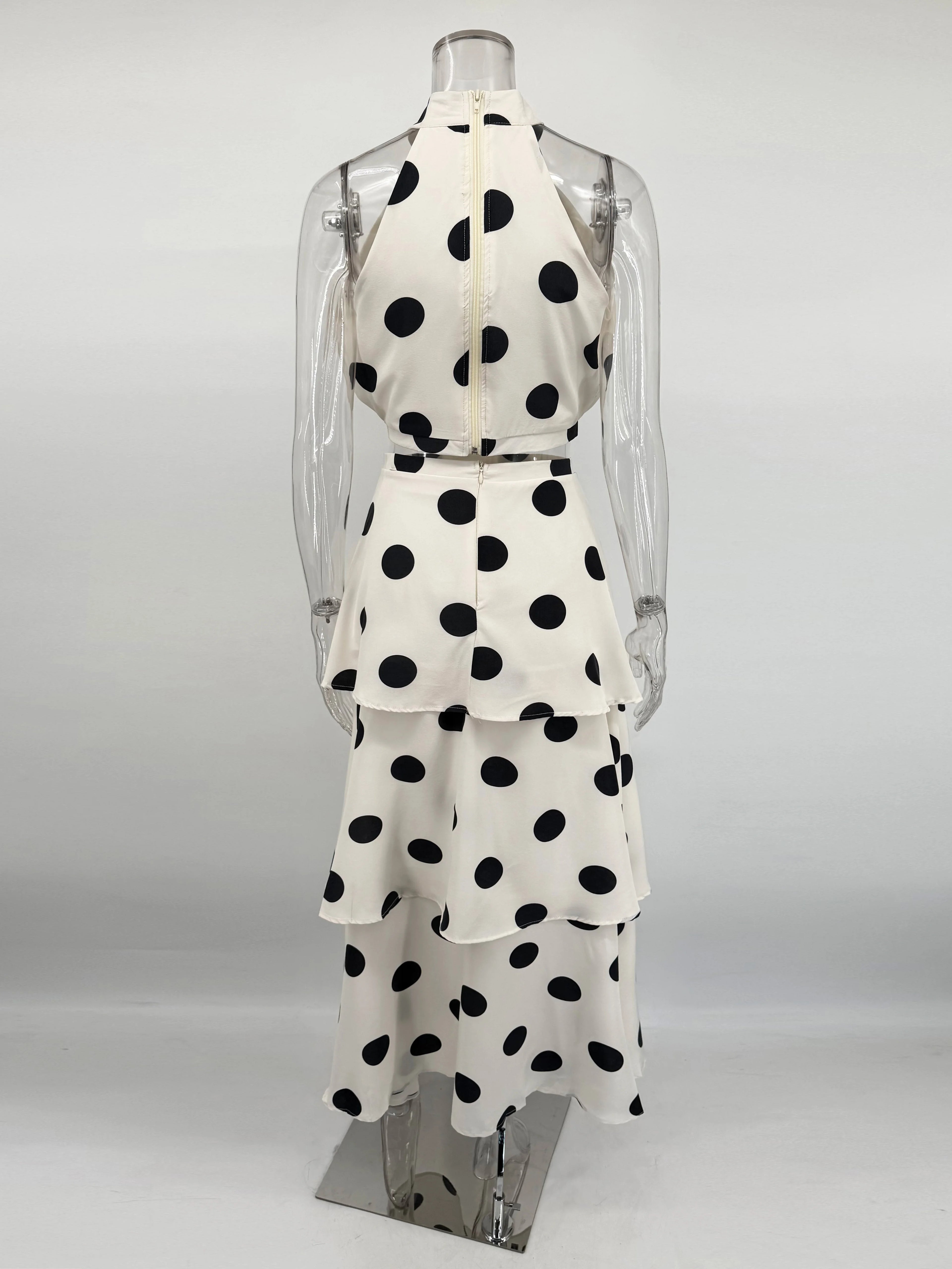 AMALS POLKA DOT TWO PIECE SET