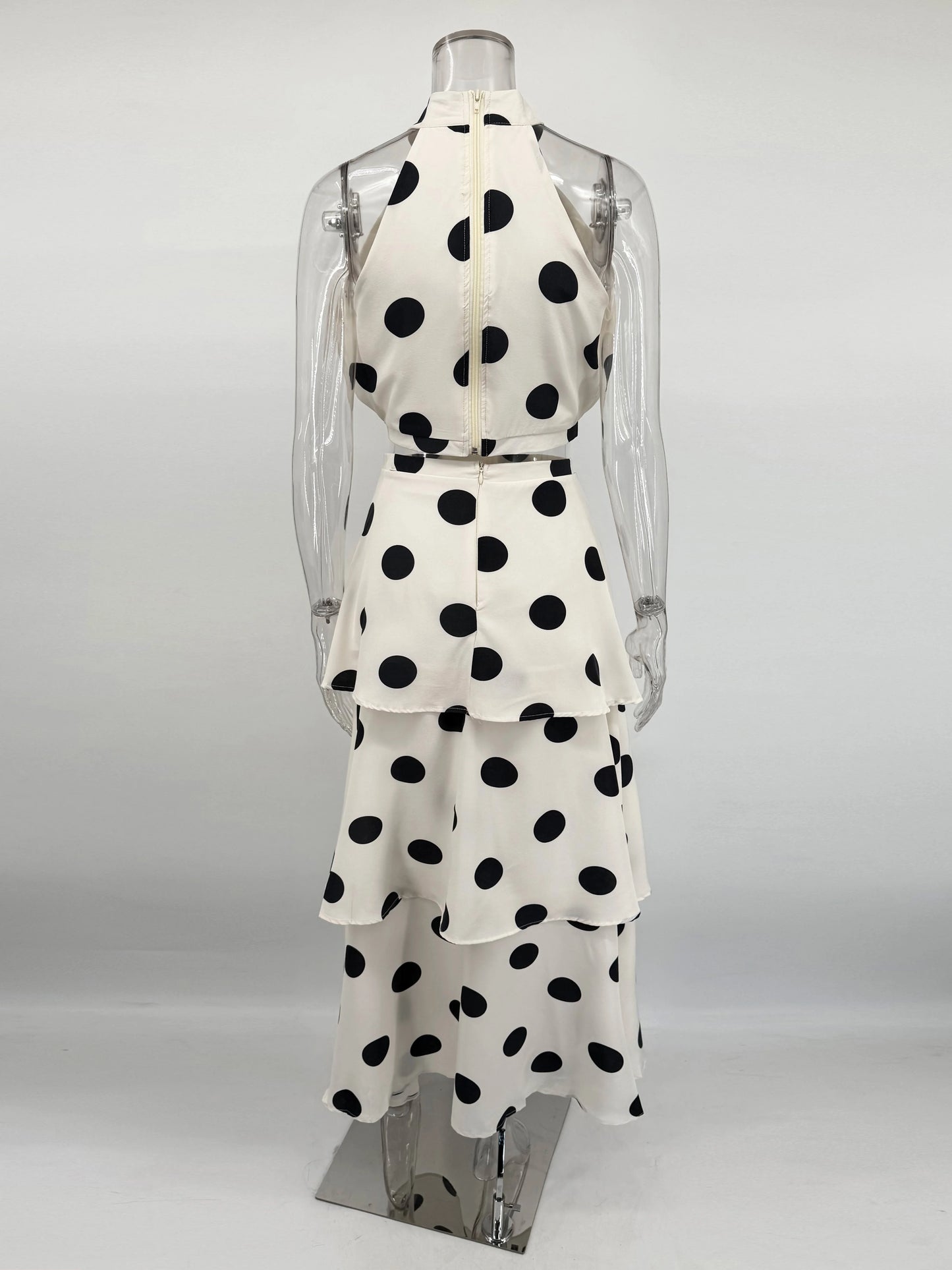 AMALS POLKA DOT TWO PIECE SET
