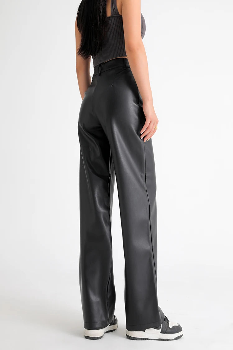 LESLI PU LEATHER PANTS