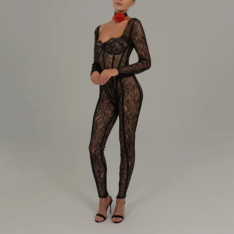 EMMY LACE JUMPSUIT