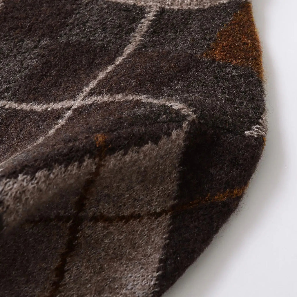 Dani Argyle Knit Cardigan