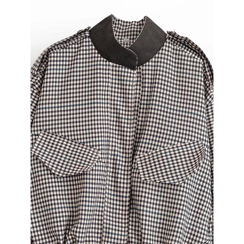 MIKAS PLAID JACKET