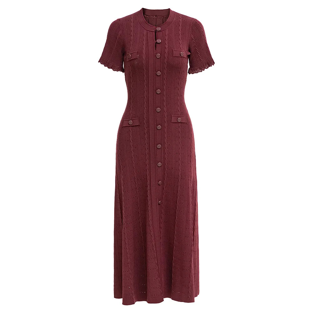 FONTANNE KNIT MIDI DRESS