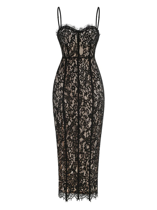 BRENDA LACE MAXI DRESS