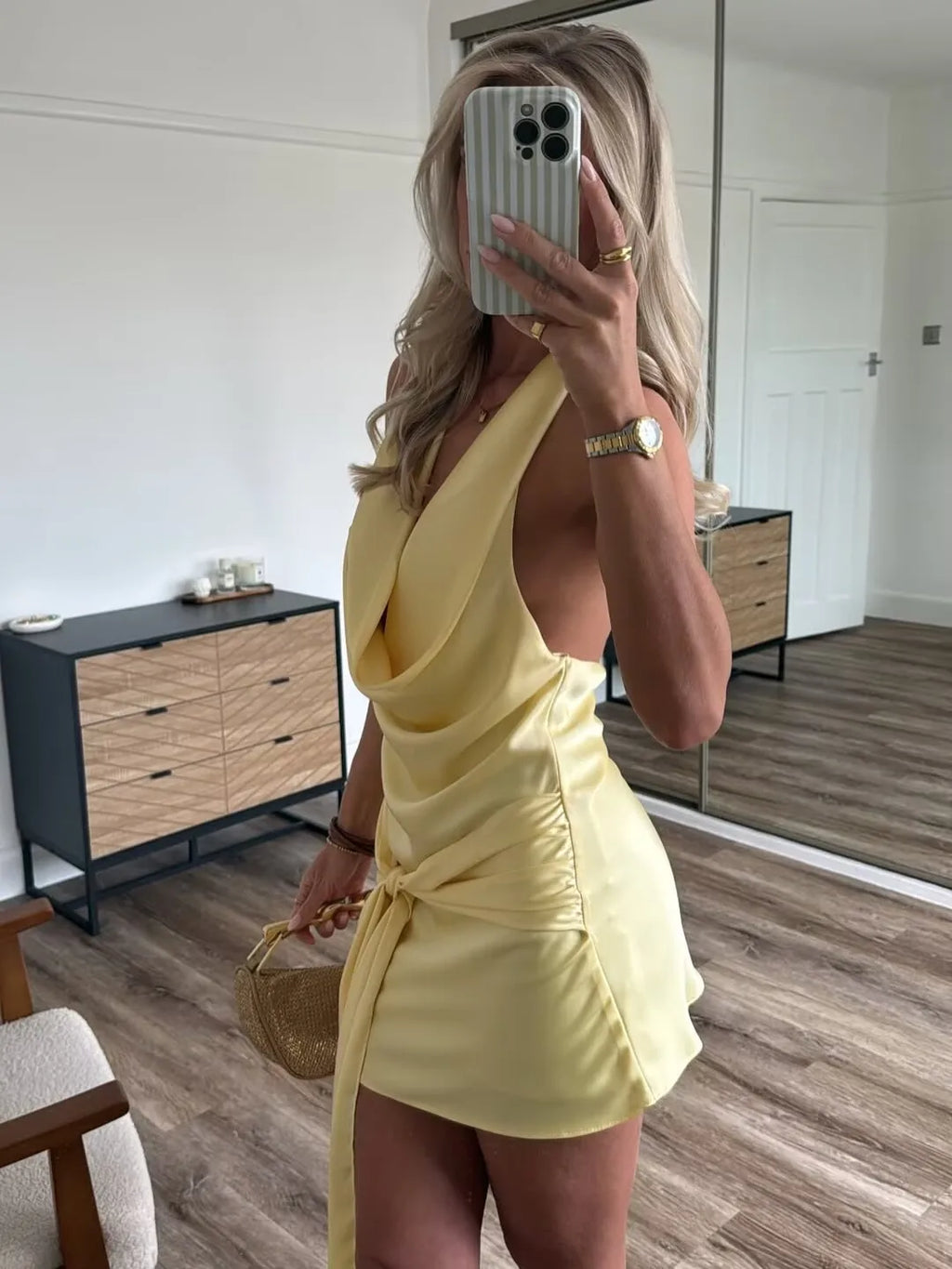 TERESIA SATIN MINI DRESS