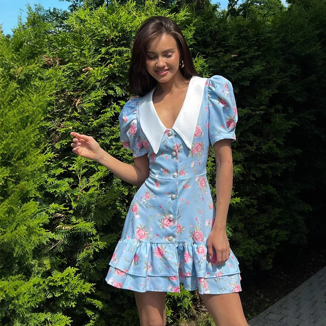 AYLIN FLORAL MINI DRESS