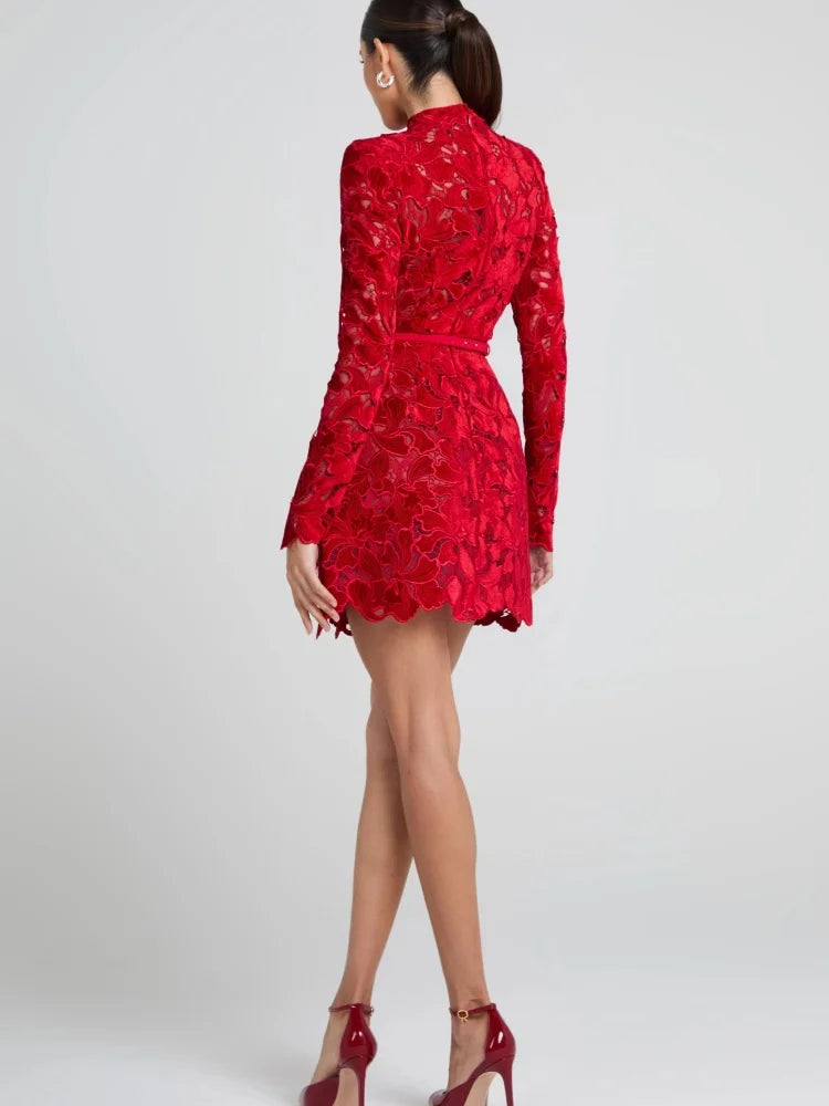 MARIA LACE MINI DRESS
