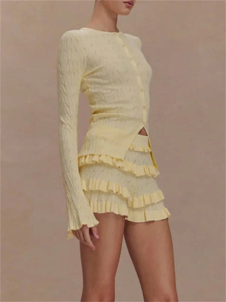 VERA RUFFLE TWO PIECE SET