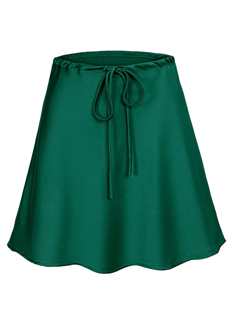 INNA SATIN MINI SKIRT