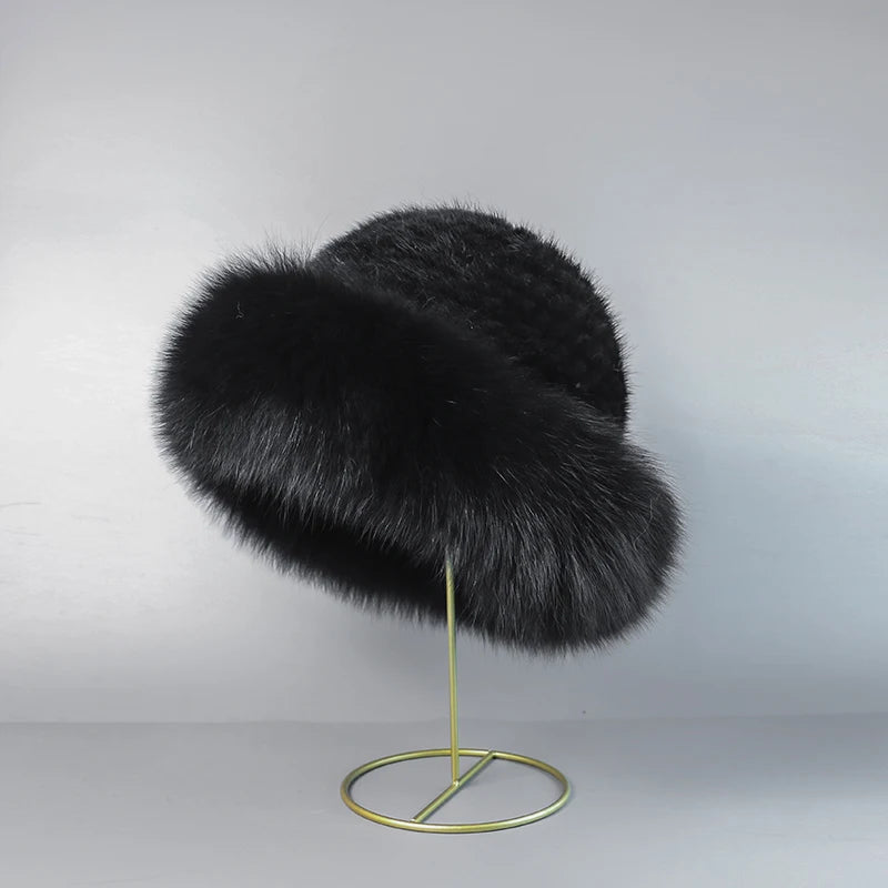 STELLA REAL MINK FUR CAP
