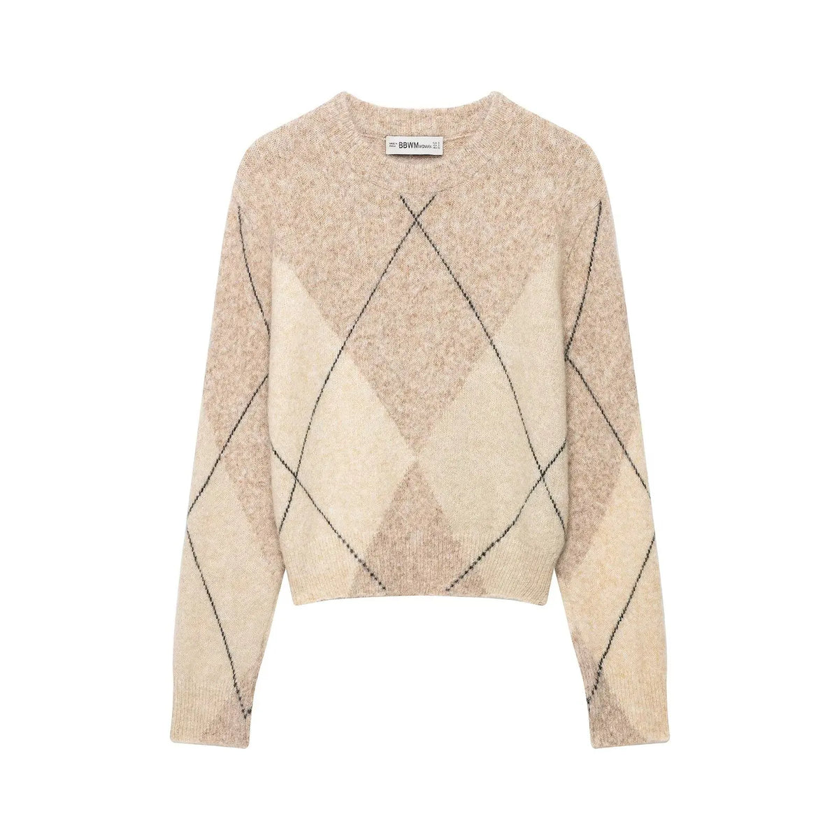 Aspen Argyle Knit Sweater