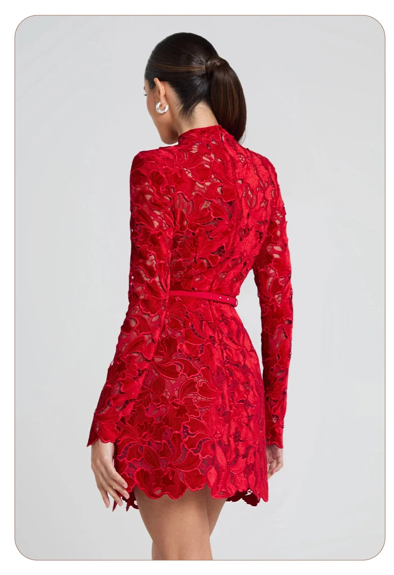 MARIA LACE MINI DRESS