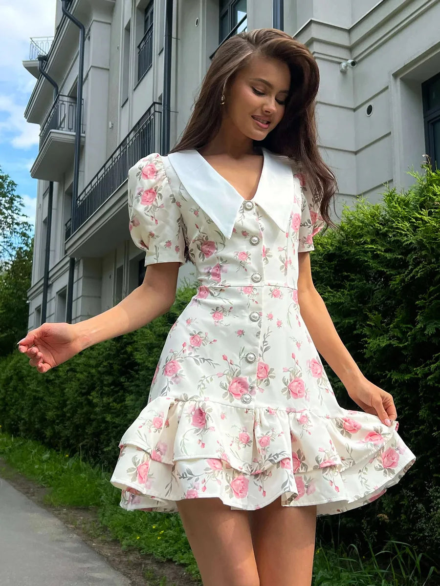 AYLIN FLORAL MINI DRESS