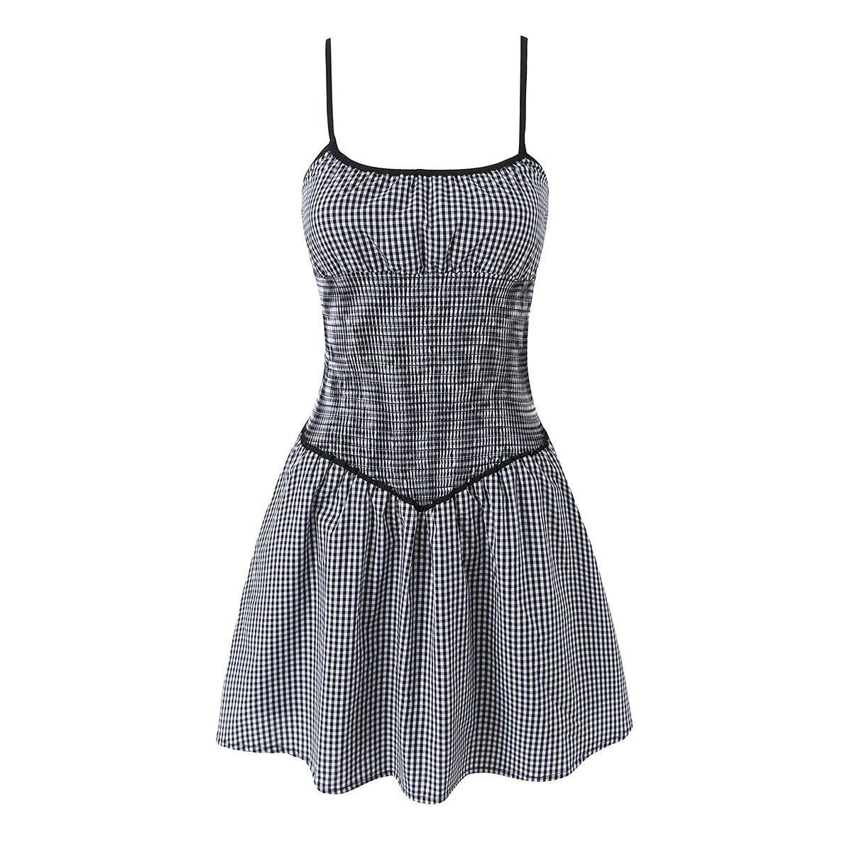 LAVANI PLAID MINI DRESS