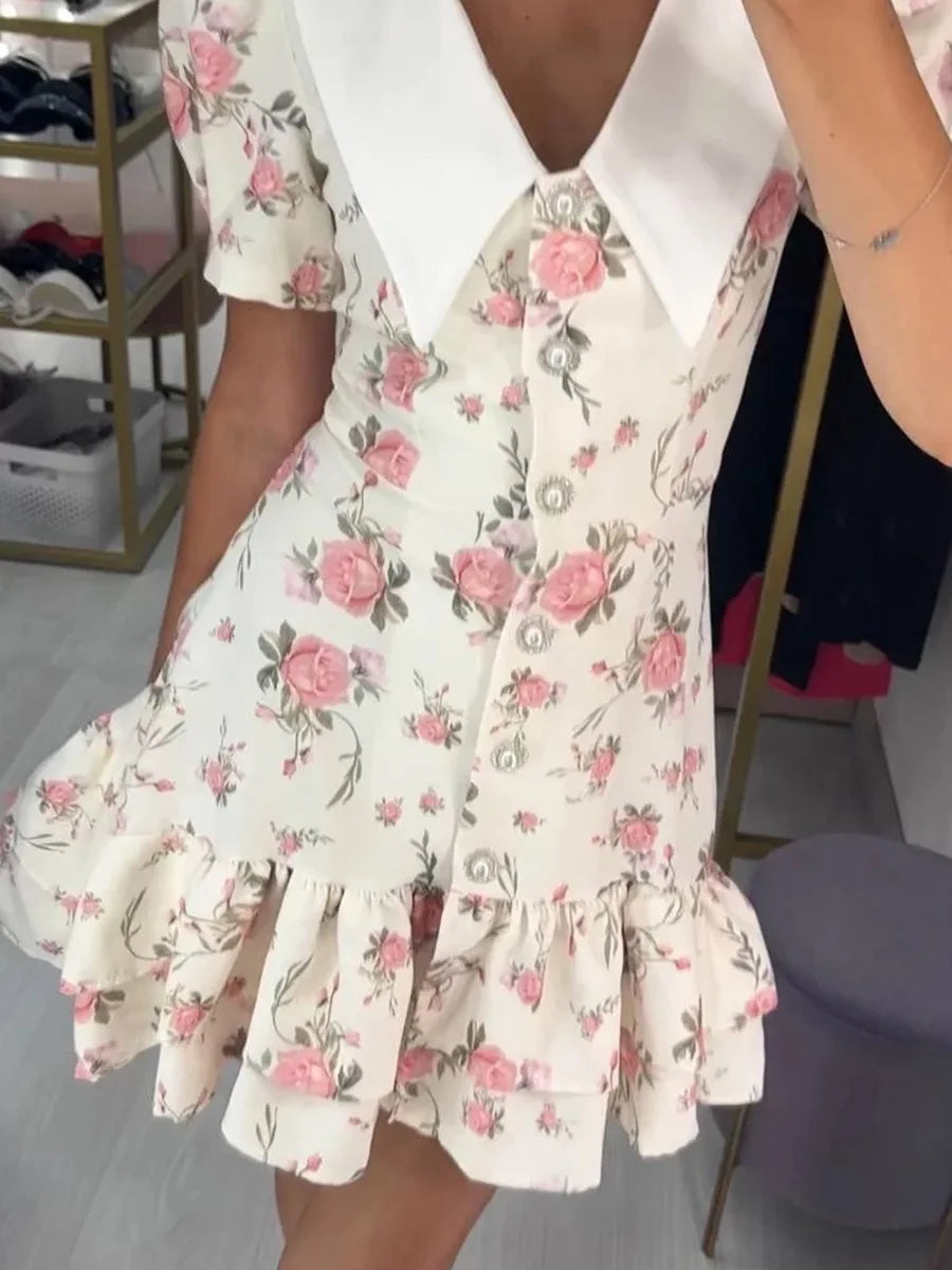 AYLIN FLORAL MINI DRESS