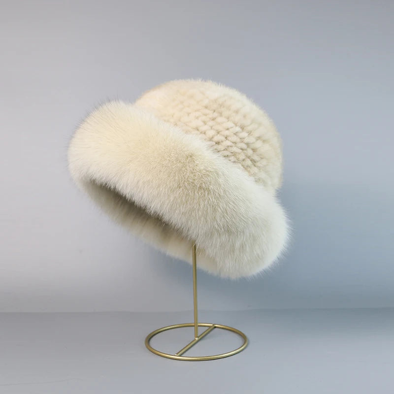 STELLA REAL MINK FUR CAP