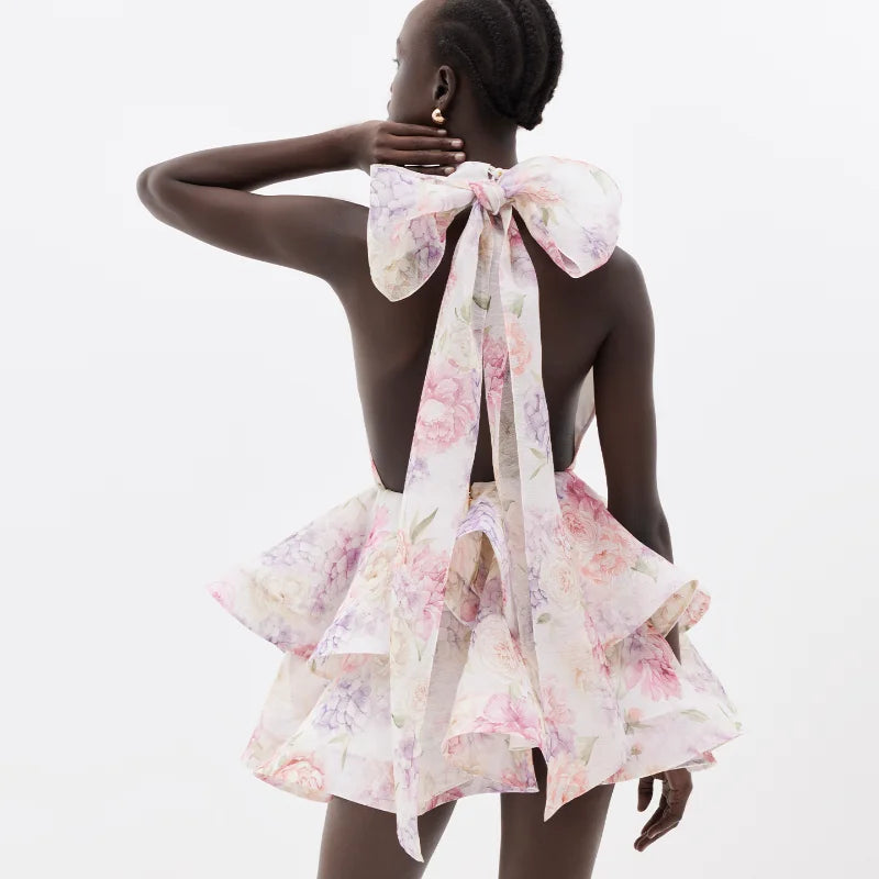 ELLE FLORAL MINI DRESS