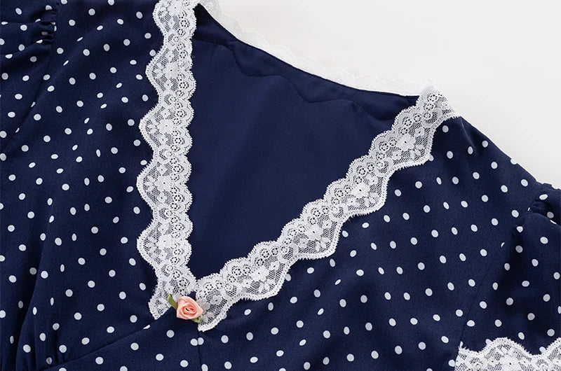 MARGO POLKA DOT MIDI DRESS