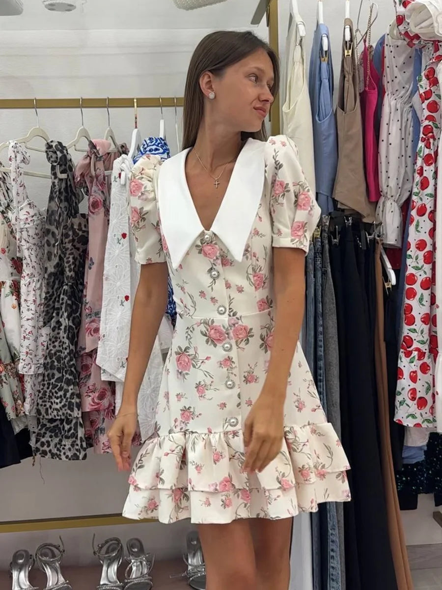 AYLIN FLORAL MINI DRESS