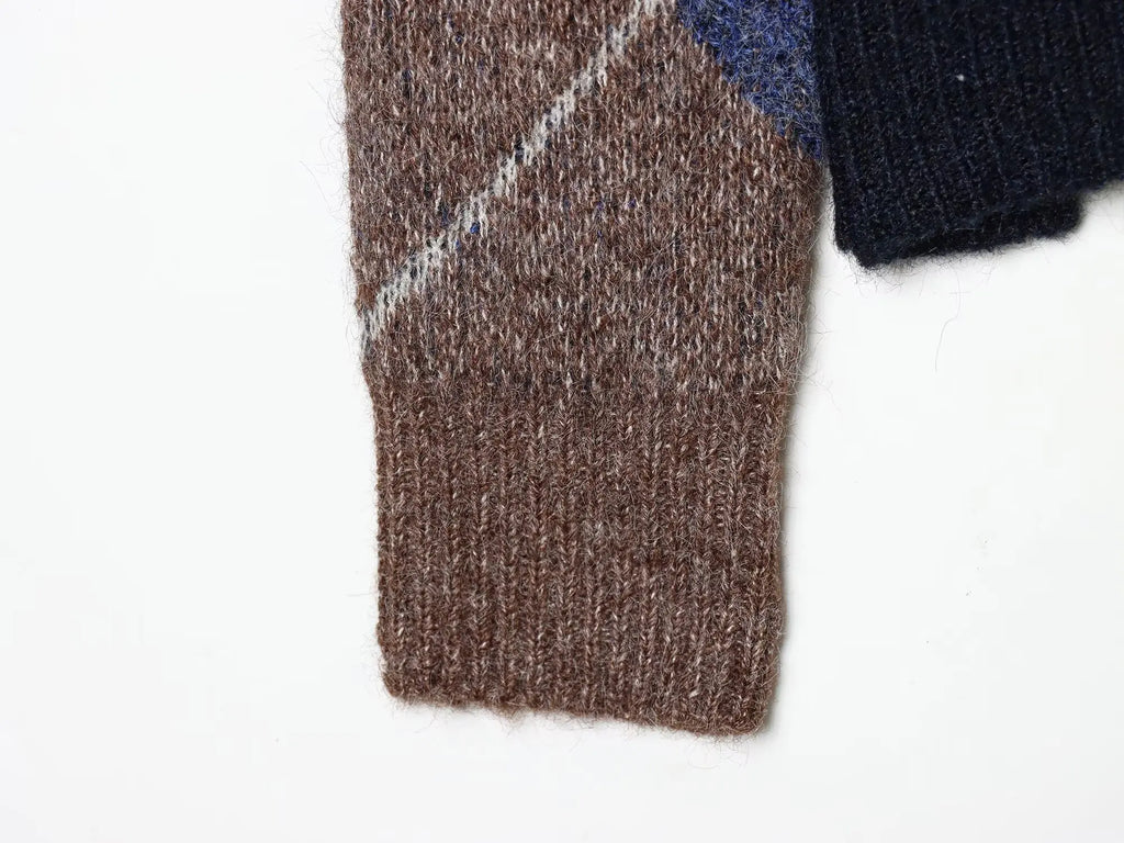 Alene Oversized Argyle Knit Sweater