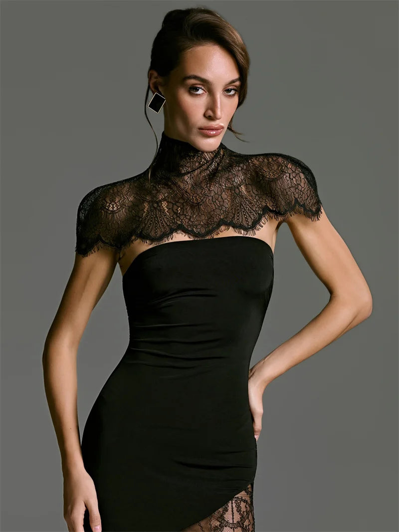 Amber Lace Mini Dress