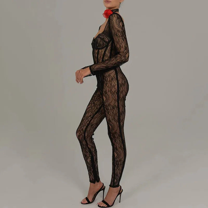 EMMY LACE JUMPSUIT