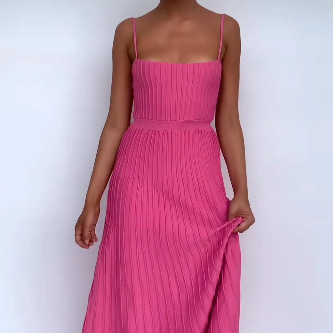 FREYA RIBBED MAXI DRESS