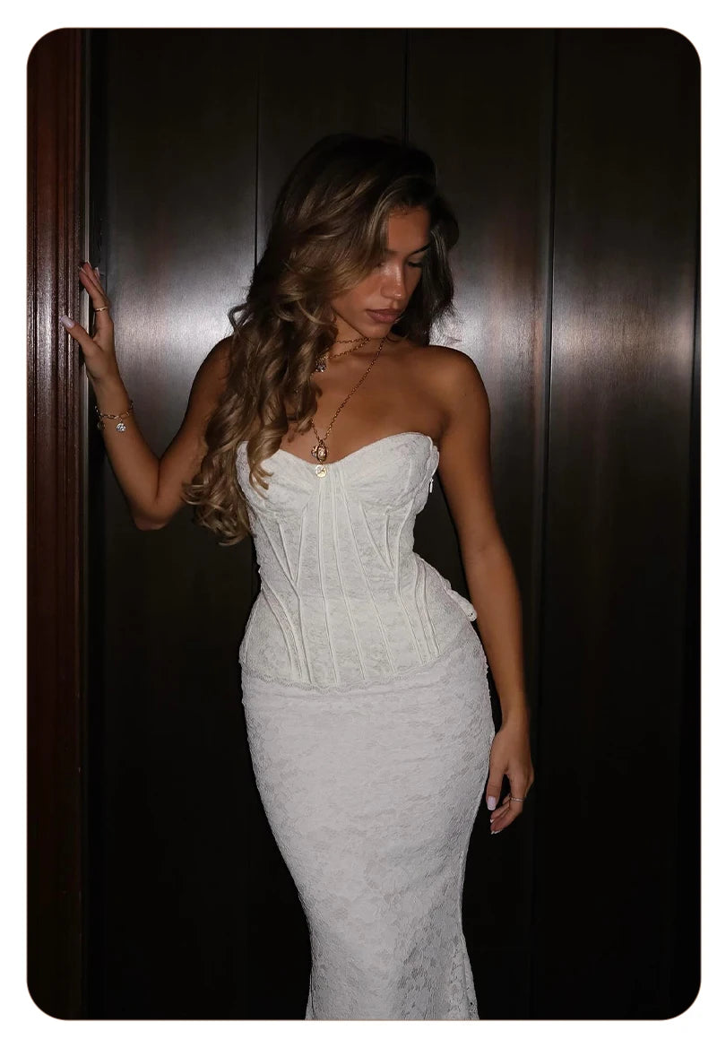 MARNI LACE MAXI DRESS